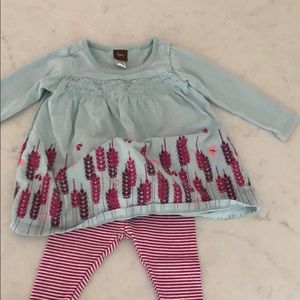 Matching tea collection tunic and leggings